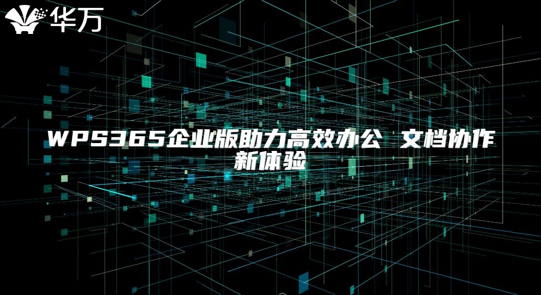WPS365企业版助力高效办公 文档协作新体验