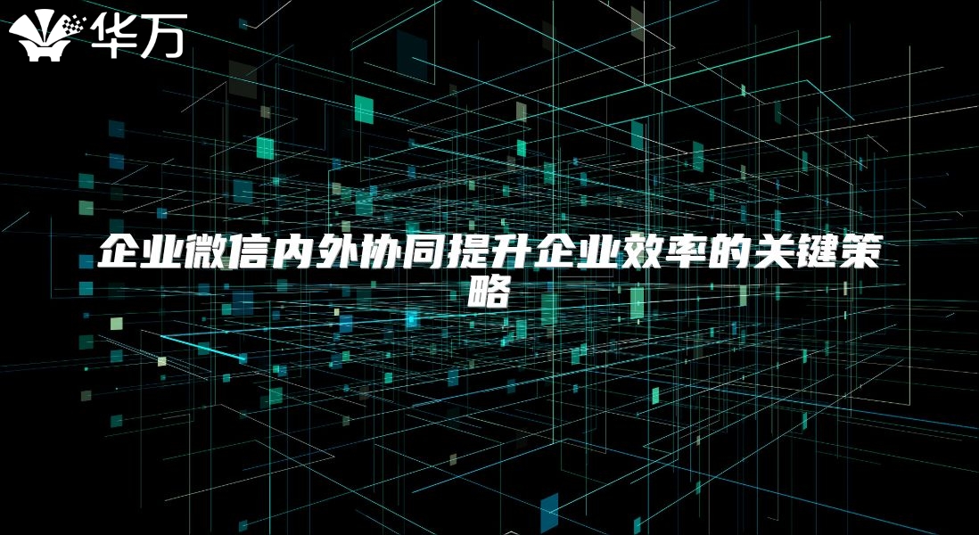 企业微信内外协同提升企业效率的关键策略