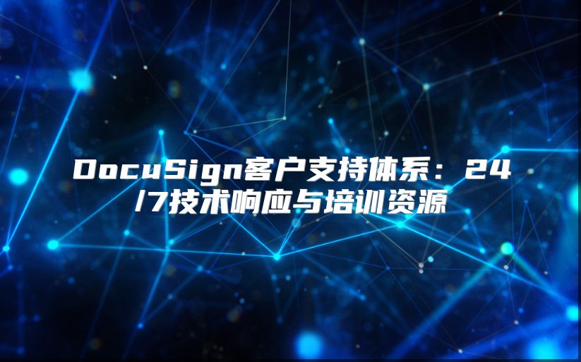 DocuSign客户支持体系：24/7技术响应与培训资源