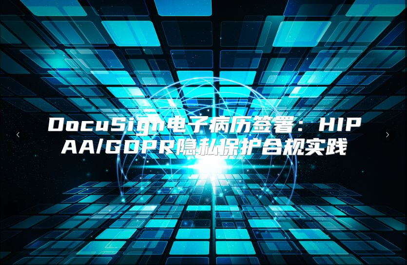 DocuSign电子病历签署：HIPAA/GDPR隐私?；ず瞎媸导? class=