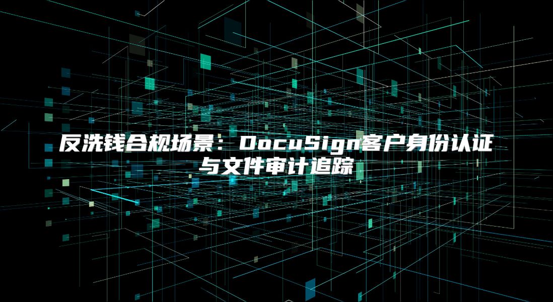 反洗钱合规场景：DocuSign客户身份认证与文件审计追踪
