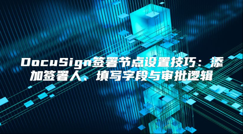 DocuSign签署节点设置技巧：添加签署人、填写字段与审批逻辑