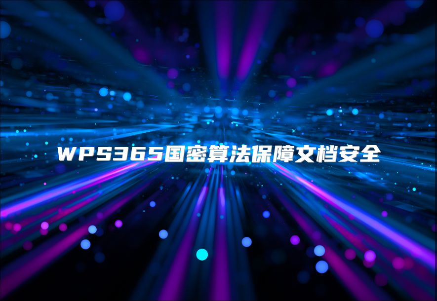 WPS365国密算法保障文档安全