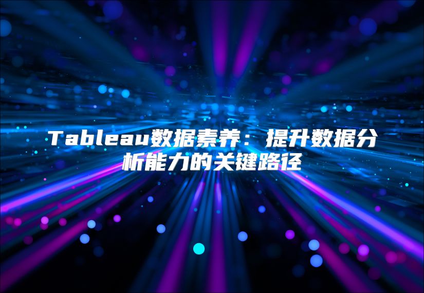 Tableau数据素养：提升数据分析能力的关键路径