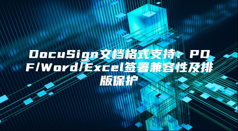 DocuSign文档格式支持：PDF/Word/Excel签署兼容性及排版?；? class=
