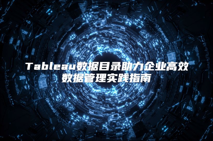 Tableau数据目录助力企业高效数据管理实践指南