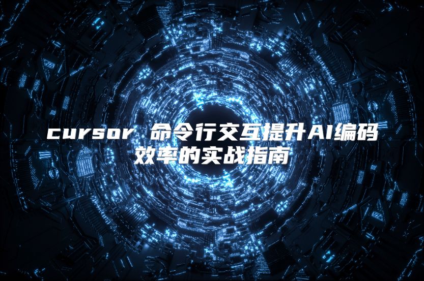 cursor 命令行交互提升AI编码效率的实战指南